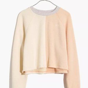 MWL Airyterry Colorblock Crop Sweatshirt (Size Small)